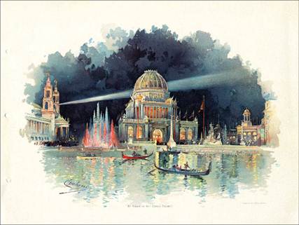 The_Chicago_Tribune_Art_Supplements__Worlds_Columbian_Exposition__At_Night_in_the_Grand_Court